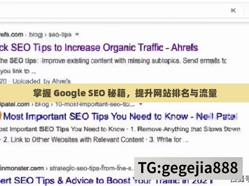 掌握 Google SEO 秘籍，提升网站排名与流量