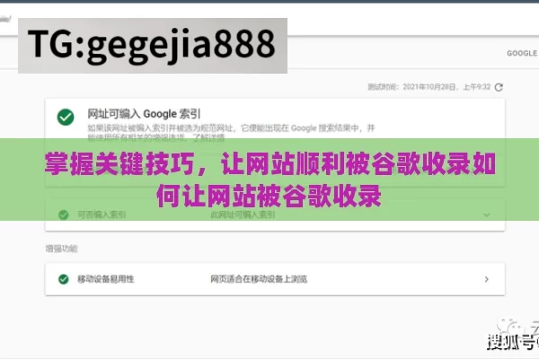 掌握关键技巧，让网站顺利被谷歌收录如何让网站被谷歌收录